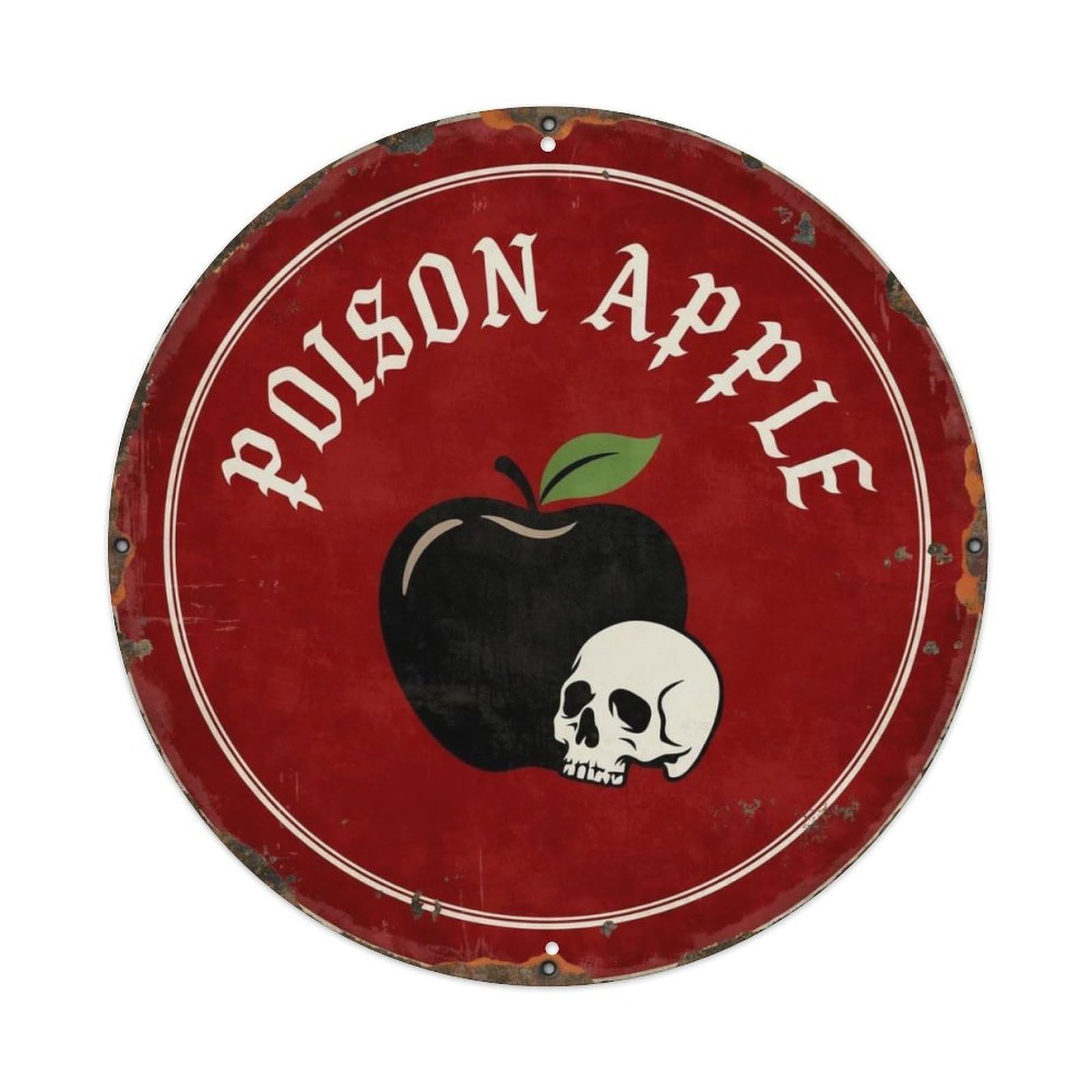 Poison Apple Dark Fairy Metal Tin Sign Plaque