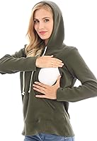 Vista 48 de Bearsland - Sudadera de lactancia y maternidad para mujer, con bolsillos y capucha Gris