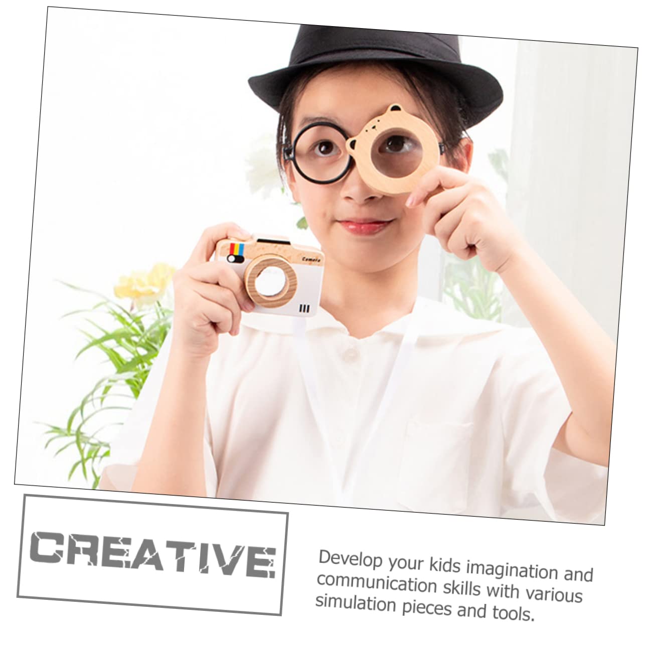 VICASKY 1 set di strumenti da detective per cosplay, per bambini e bambini, giocattolo di ruolo, per prestazioni