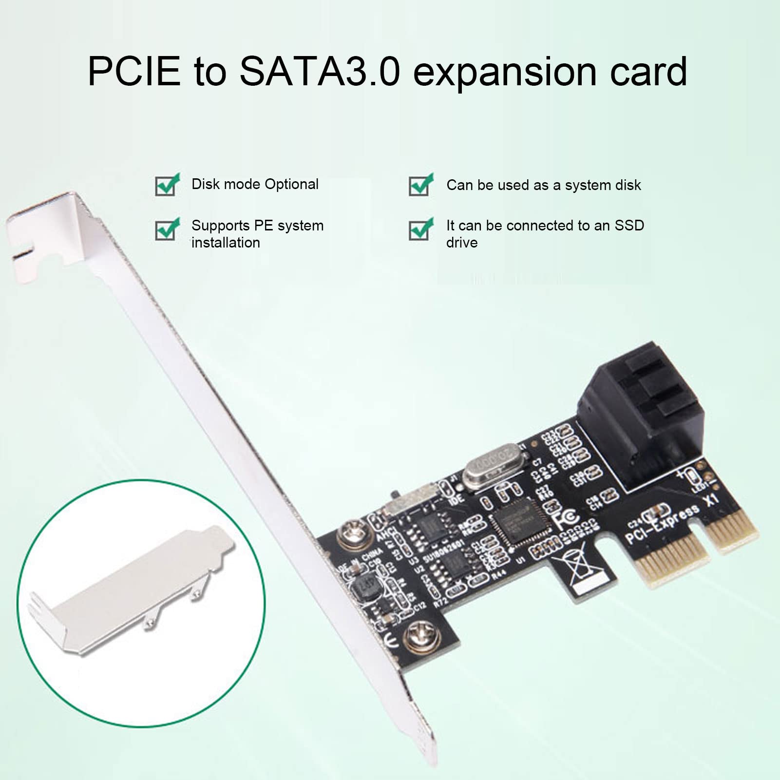 Karta rozszerzeń PCIE SATA 3.0, Karta rozszerzeń PCIE SATA Stabilność Bezpieczeństwa Karty Kontrolera dla Komputera