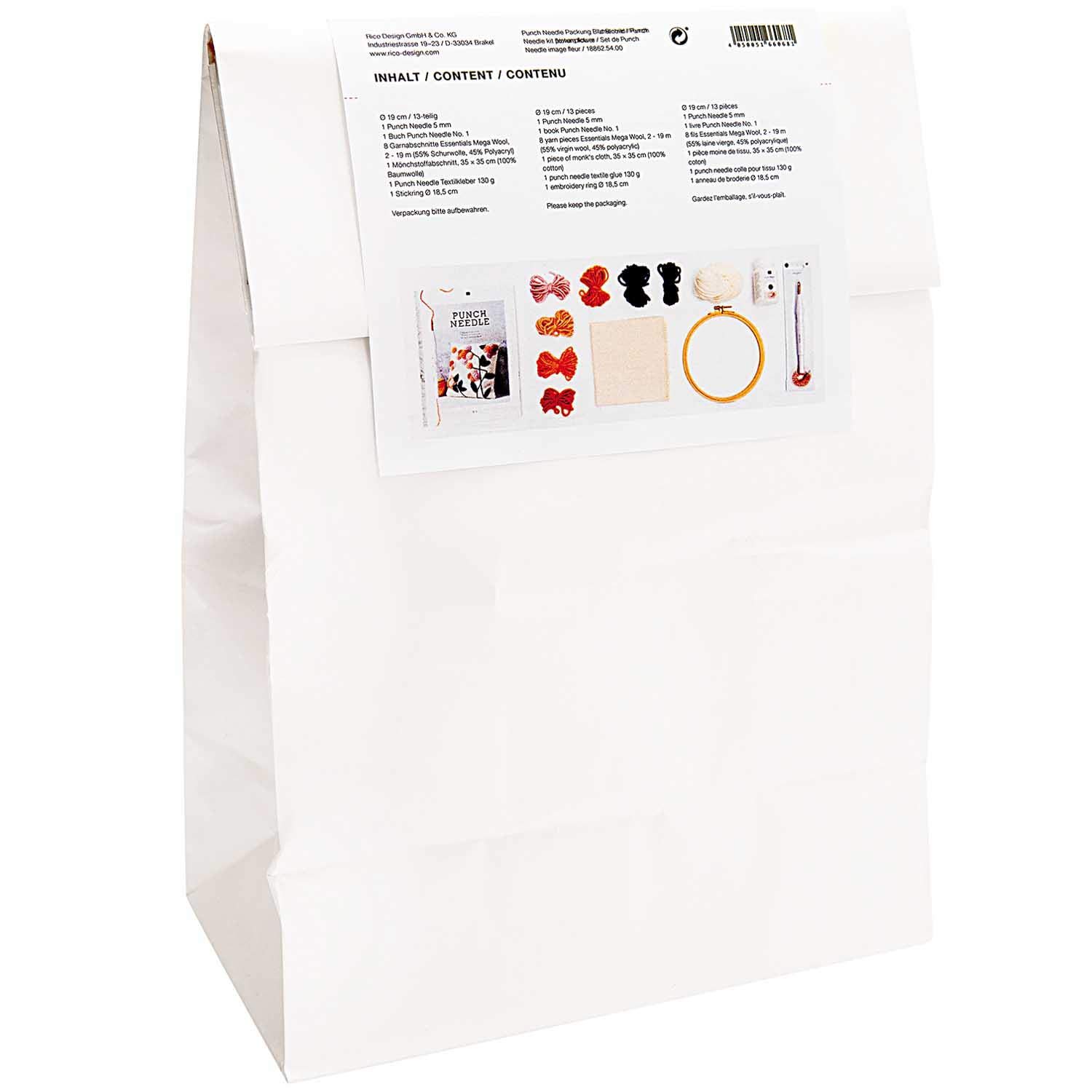 Punch Needle Packung Bild Blume