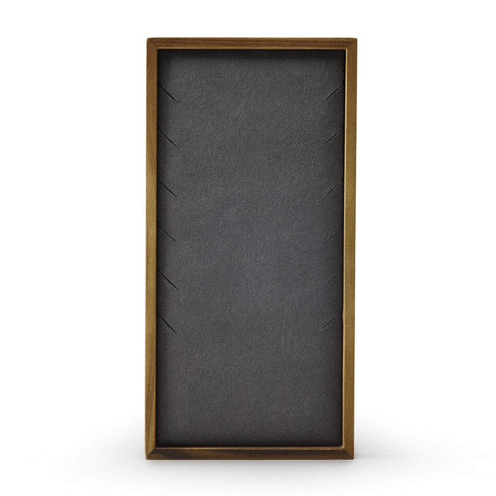 Oirlv Plateau à Bijoux en Bois Grey Necklace Tray