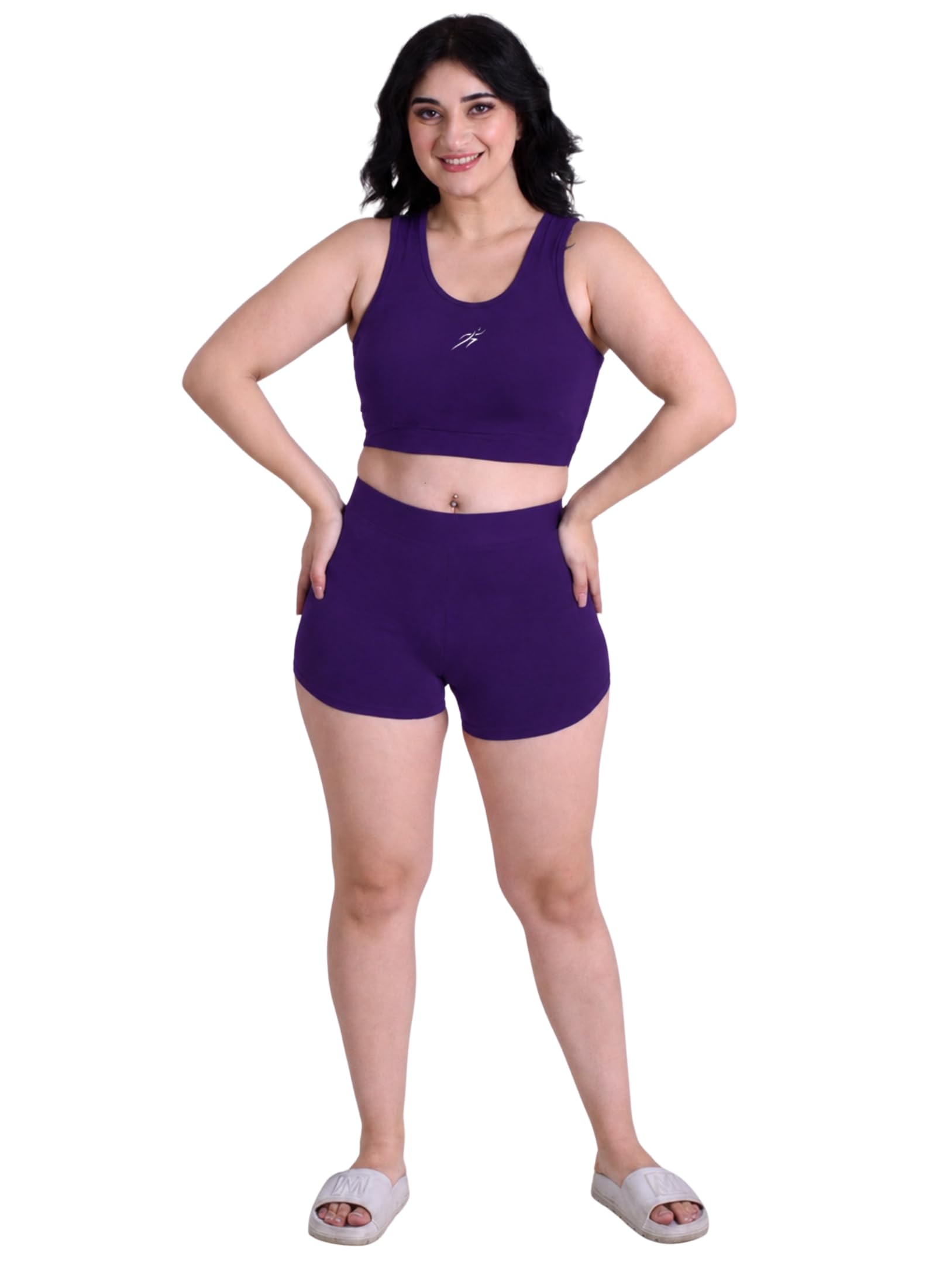 Keepfit Women 's Plus Size Croptop & Shorts Swimset-picture-10