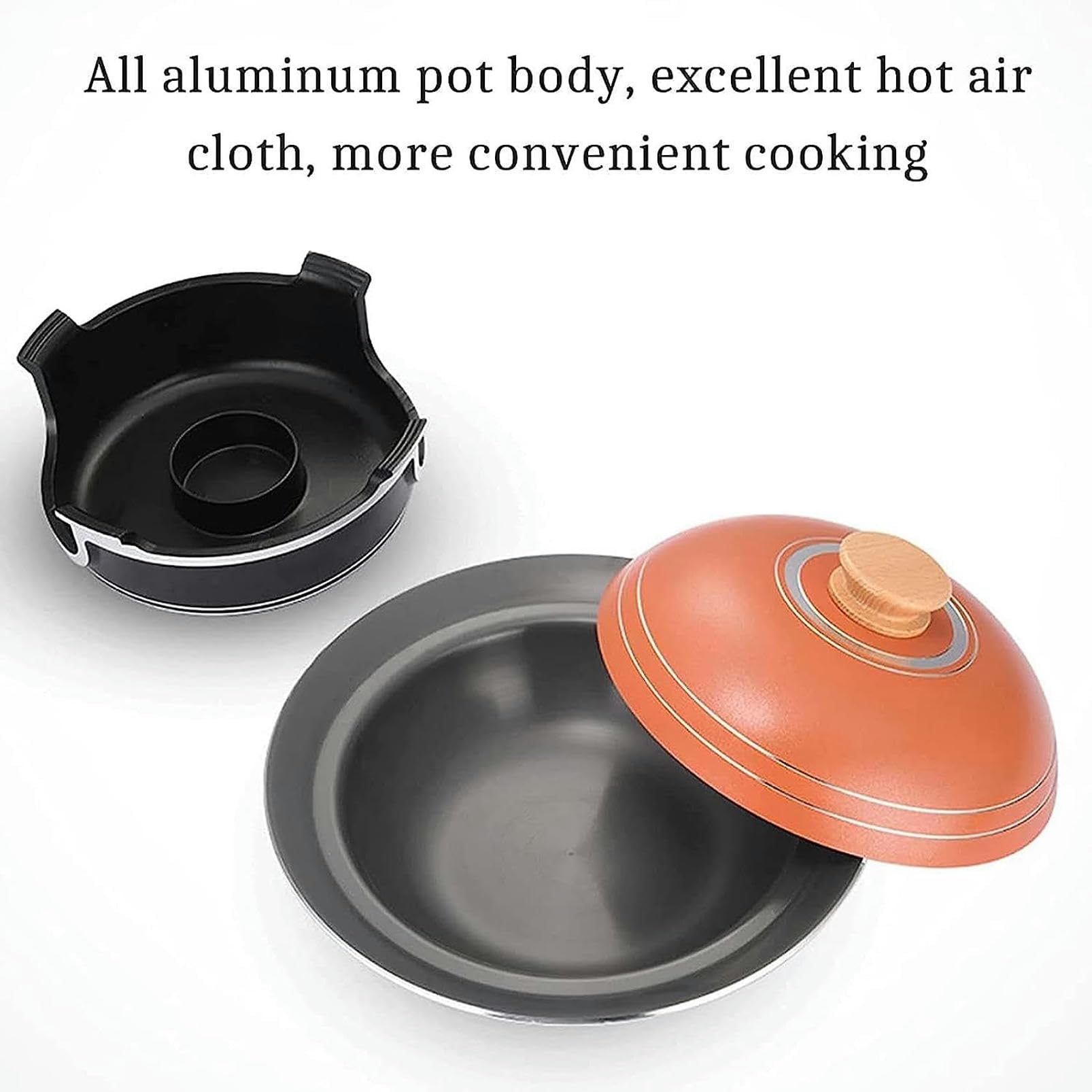 Juego De Calentadores De Buffet Redondos De Aleación De Aluminio De Tamaño Completo con Bandejas, Tapa Y Soportes para Combustible, para Catering, Cenas, Fiestas Y Bodas.,31cm