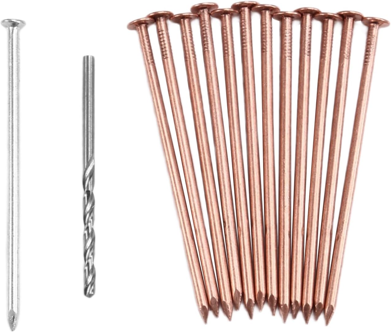 Copper Nails to Kill Tree Stump, 900mm Long Copper Nail Tree Stump, Stump Removal Spikes Hardware Nails for Trees