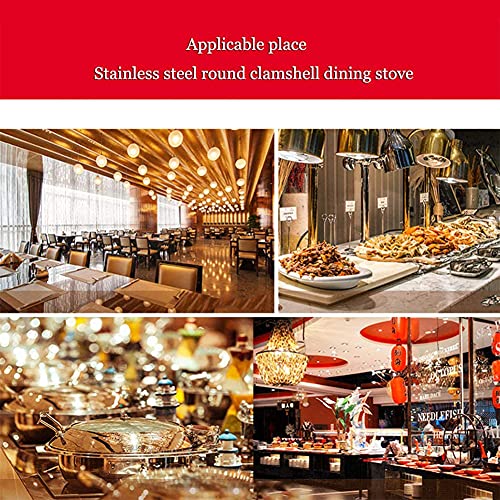 210 Edelstahl Chafing Dish Buffetwärmer-Set, 6 Quart Ovaler Käfer Essen Erwärmen Container Mit Goldenen Akzenten Buffet… – Bild 8