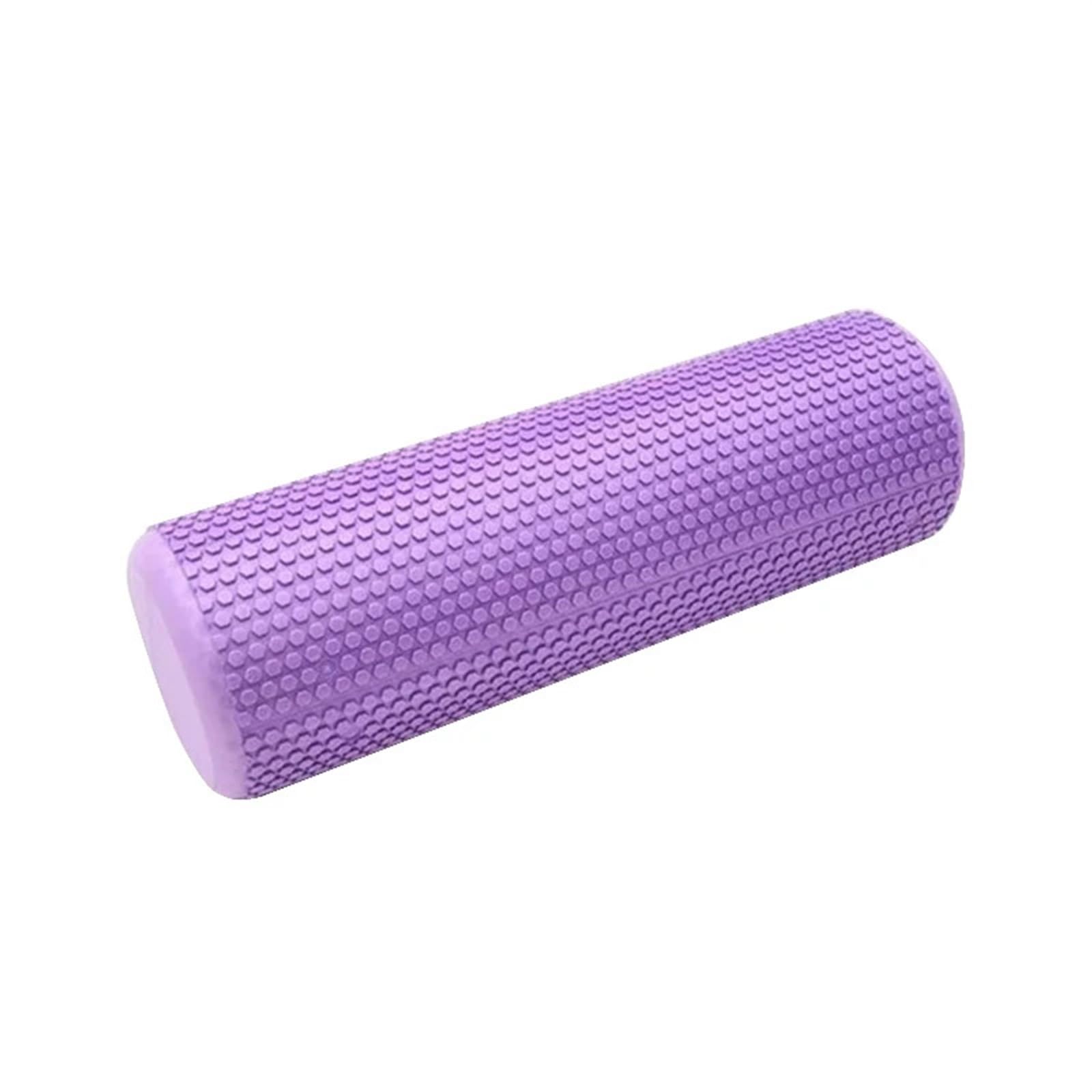 foam roller Rodillo de espuma for Yoga, rodillo muscular EVA alta densidad, herramienta automasaje, gimnasio, Fitness, equipo para Espalda Piernas y Yoga(15x45CM Purple)
