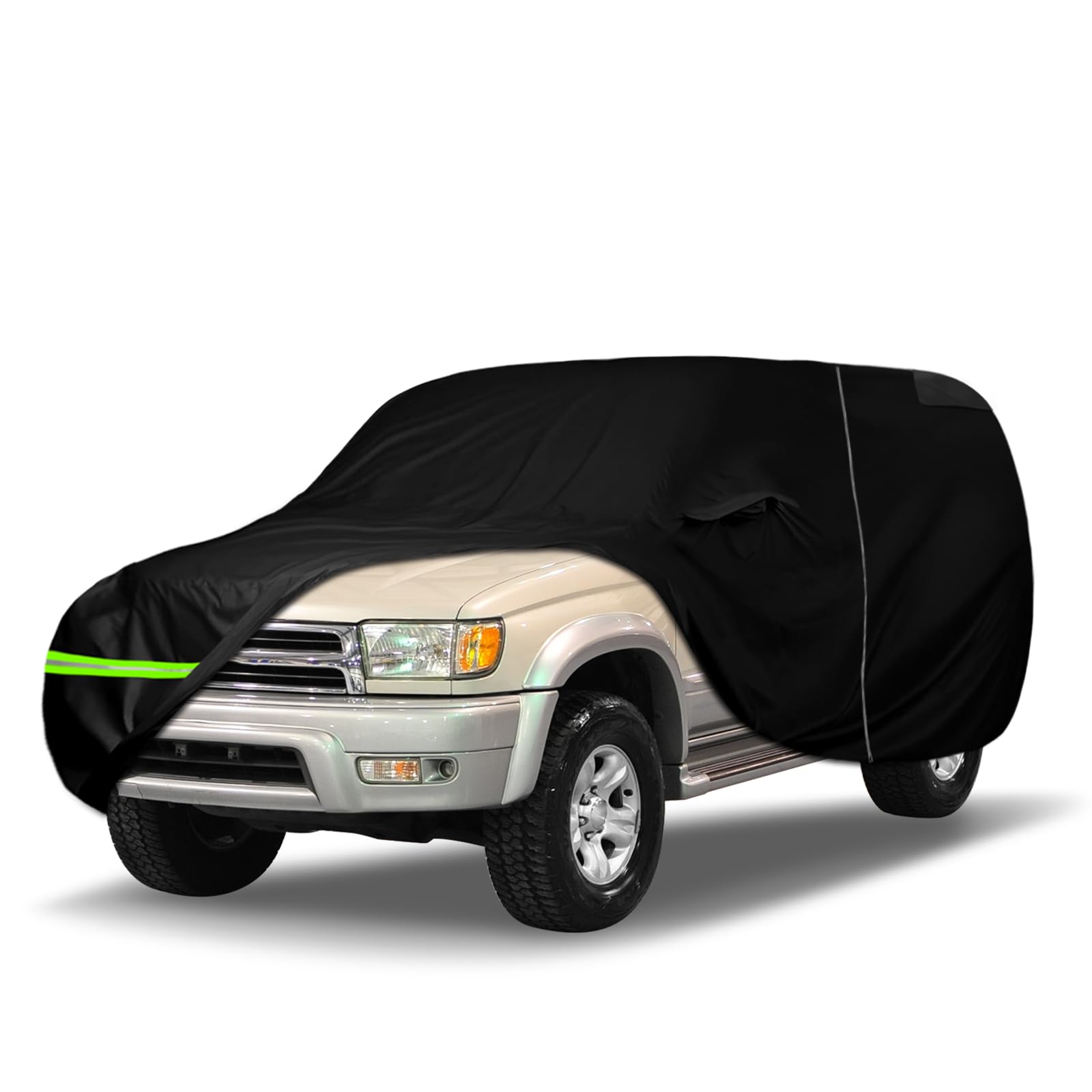 Waterproof Car Cover Compatible with 1984-2002 Toyota 4Runner 2/4 Door SUV Accessories, All Weather Classic Car Covers with Inner Cotton&Zipper Door