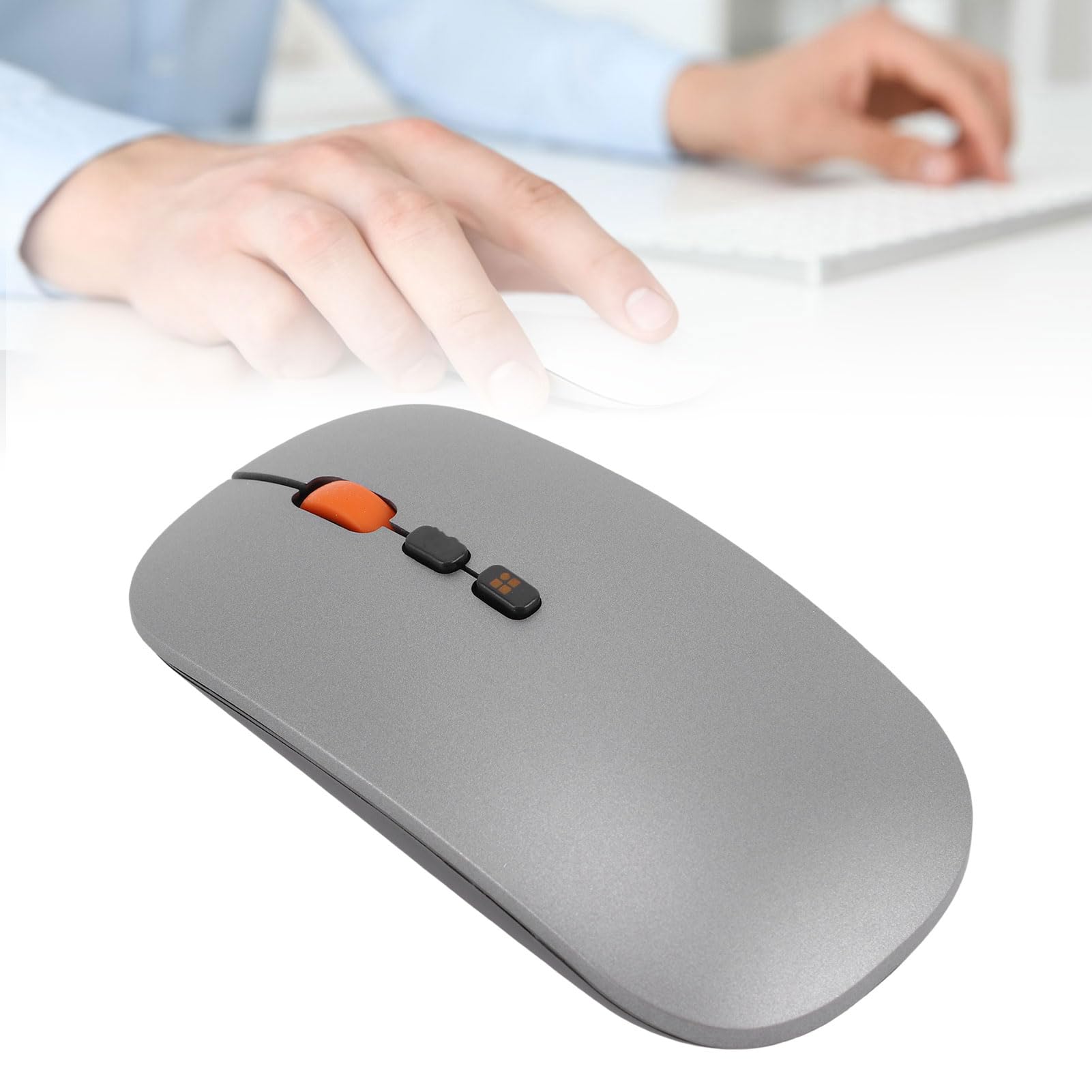 GOWENIC KI-Maus, Intelligentes Schreiben, Spracheingabe und Übersetzung mit Bluetooth 5.0-Funkverbindung, für 10/11 und Mac OS Laptop/Desktop-Computer