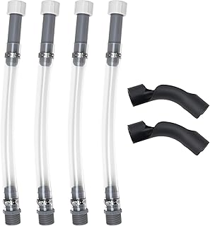4 PCS High - Performance Racing & Household Gas Can Hoses with 2 PCS Hose Bender Fuel Can Hose Suitable for 3/5/5.5 Gallon VP Fuel Jugs