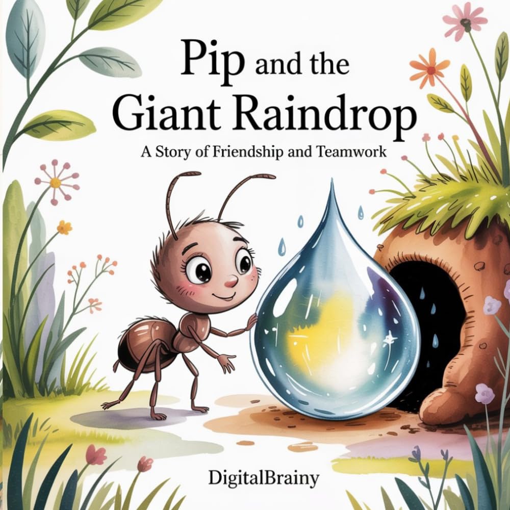 Pip and the Giant Raindrop: A Story of Friendship and Teamwork