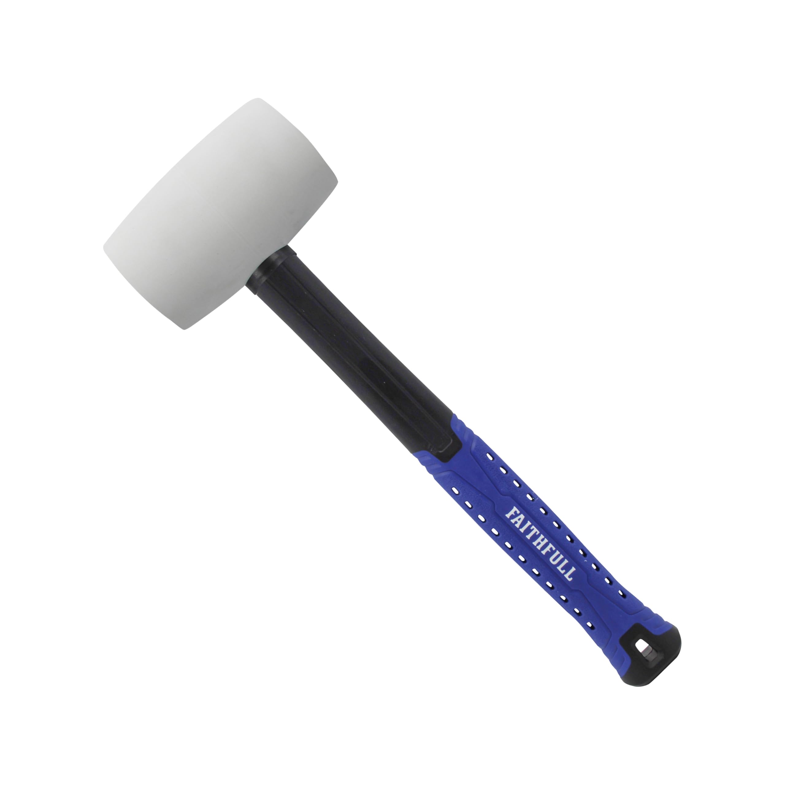 Faithfull White Fibreglass Mallet 24oz - Versatile & Durable Tool