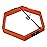 Yes4All Hexagonal Agility Speed Rings with Carrying Bag - Agility Hurdles for Agility Footwork Training (Set of 6 Rings)