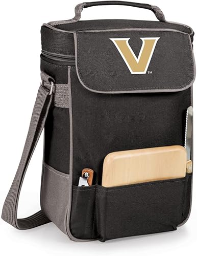 Miniatura 60 de PICNIC TIME NCAA Duet - Bolsa aislante para vino y queso Negro con detalles grises.,2-Negro con detalles grises.