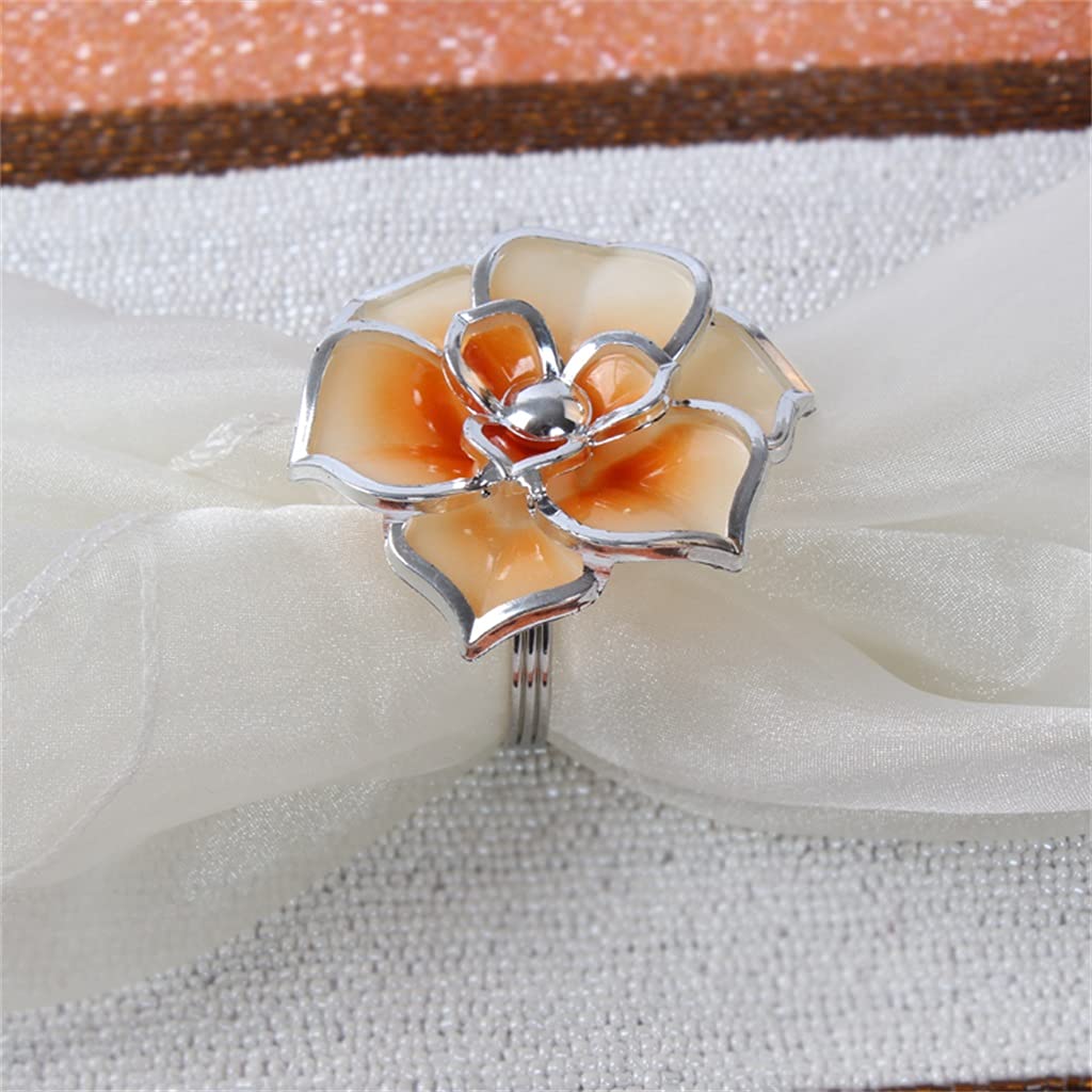 10 pièces Boucle de Serviette Anneau de Serviette Mariage Banquet Bar KTV Bouche Anneau en Tissu Anneau de Serviette (B Taille Unique)