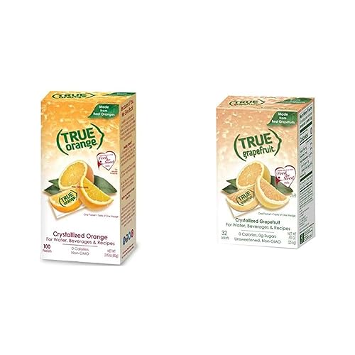TRUE ORANGE and TRUE GRAPEFRUIT - Paquete potenciador de agua (132 unidades)
