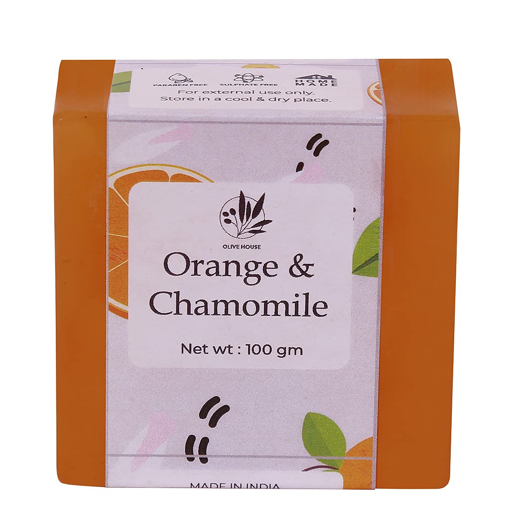 Olive House Orange Chamomile Soap, 100 gm