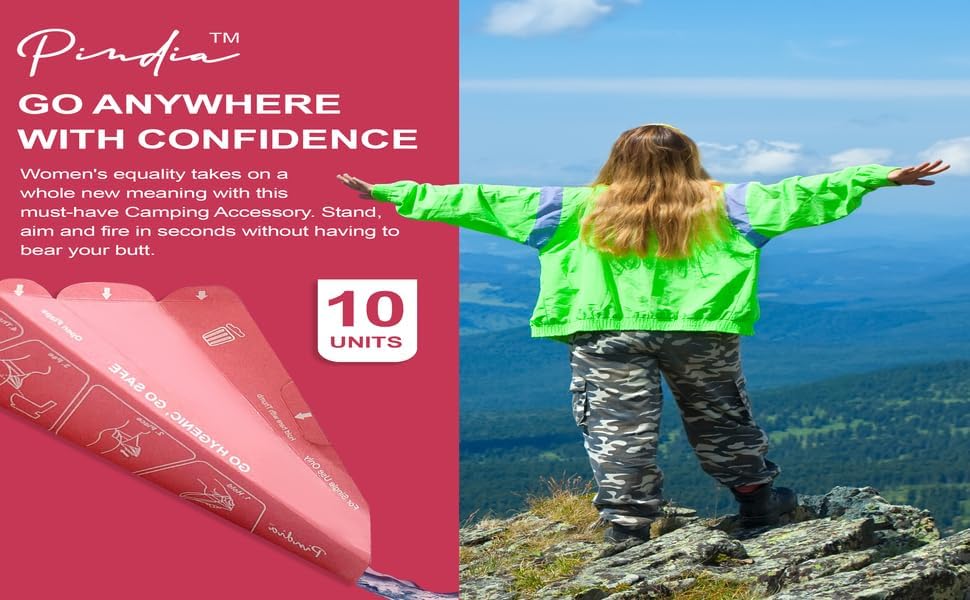 Miniatura 9 de PINDIA - Dispositivo portátil para orinar para mujer  Embudo de orina desechable reciclable  Viajes, camping, senderismo y actividades al aire libre