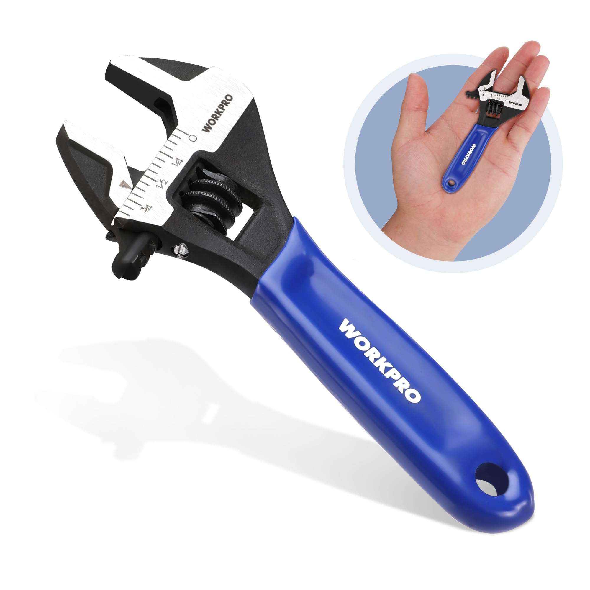 Amazon | WORKPRO モンキーレンチ ミニサイズ スパナ アジャスタブル
