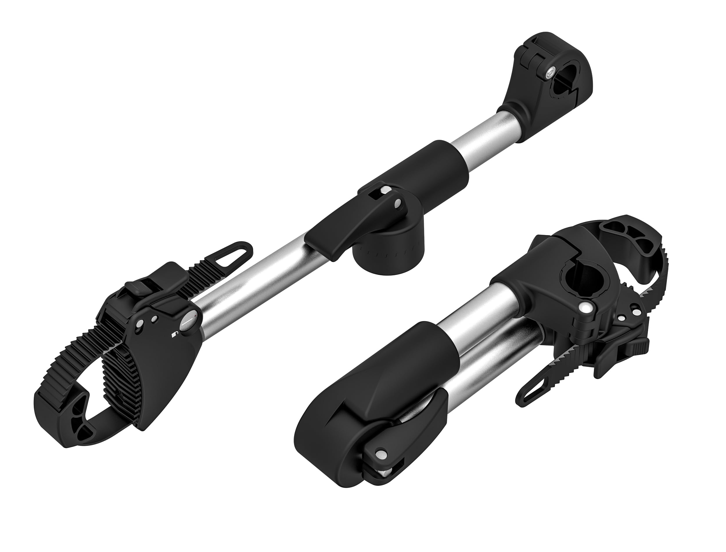 EUFAB 11248 Verstellbarer Strap-Rahmenhalter 40cm, Schwarz/Silber