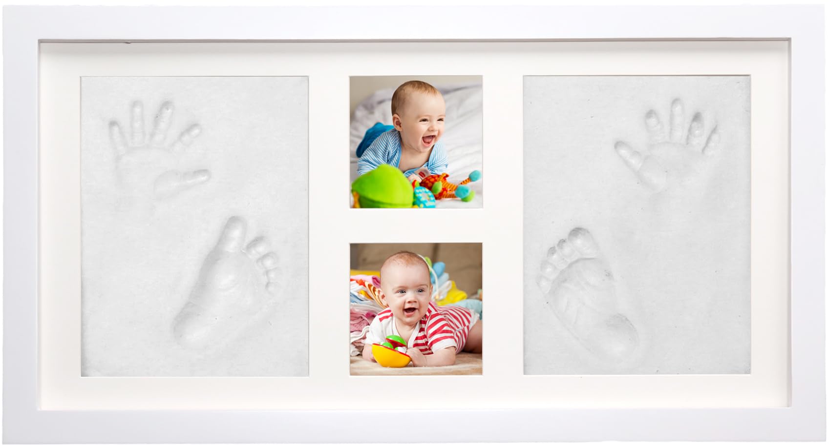 Baby Hand and Footprint Kit Makes A Great Gift Present for Birthdays, Christenings and Baby Showers, Newborn Baby Keepsake Frames