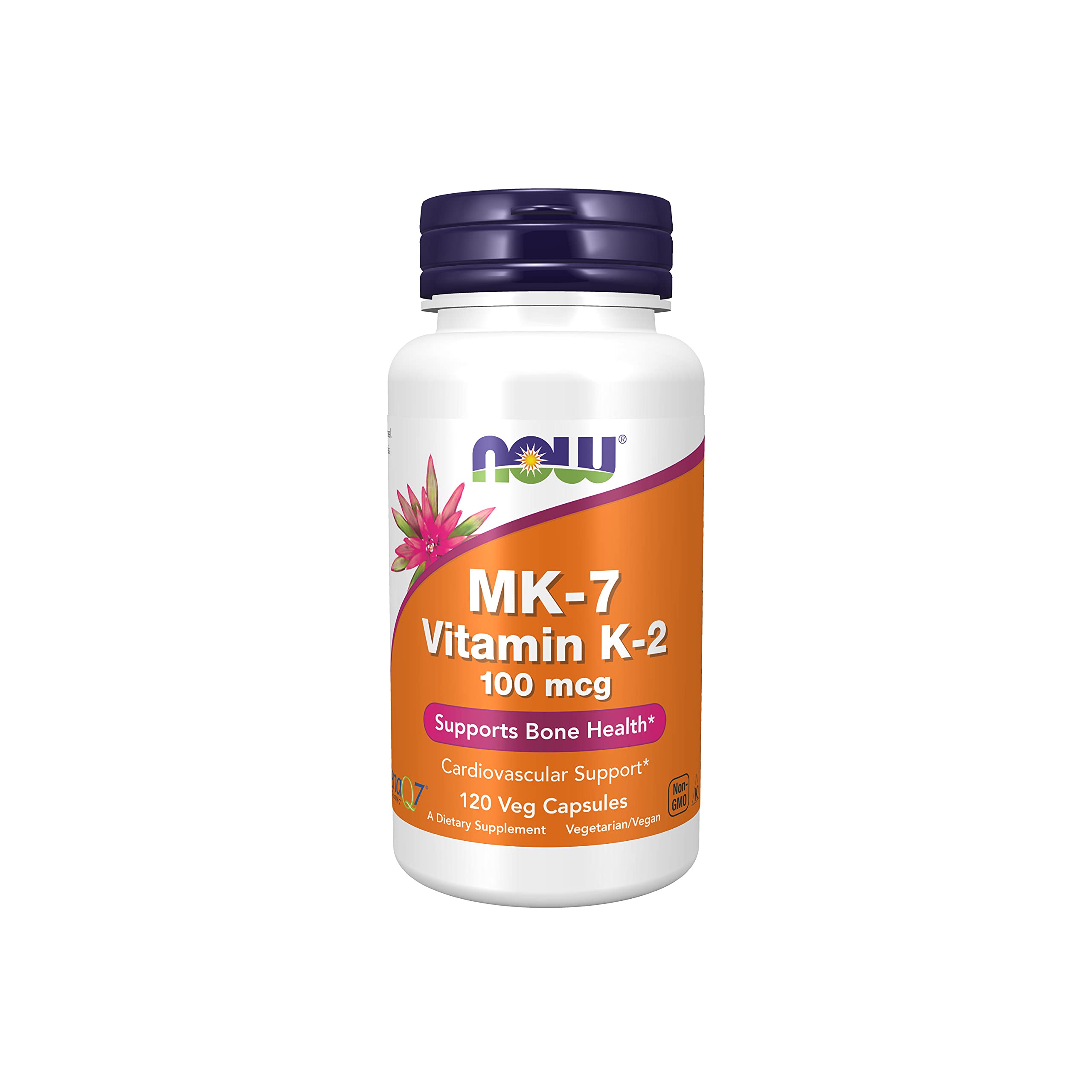Buy NOW Supplements, MK7 Vitamin K2 100 mcg, Cardiovascular Support