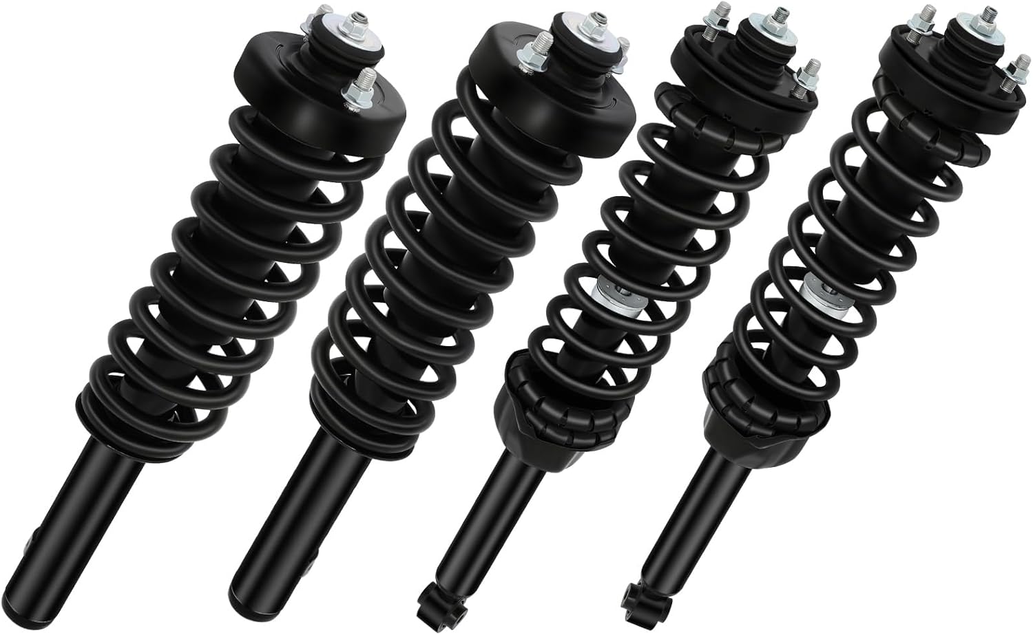ASAPE 4PCS Front Rear Complete Struts Assembly w/Coil Spring Shock Absorber Fit for 1997 1998 1999 2000 2001 for Honda CR-V Shock Absorber Assembly Replace OE 171583R 171583L 171325
