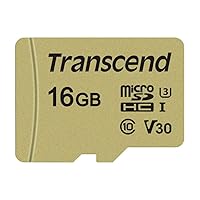 Transcend Scheda di memoria microSDHC 500S da 16 GB UHS-I, C10