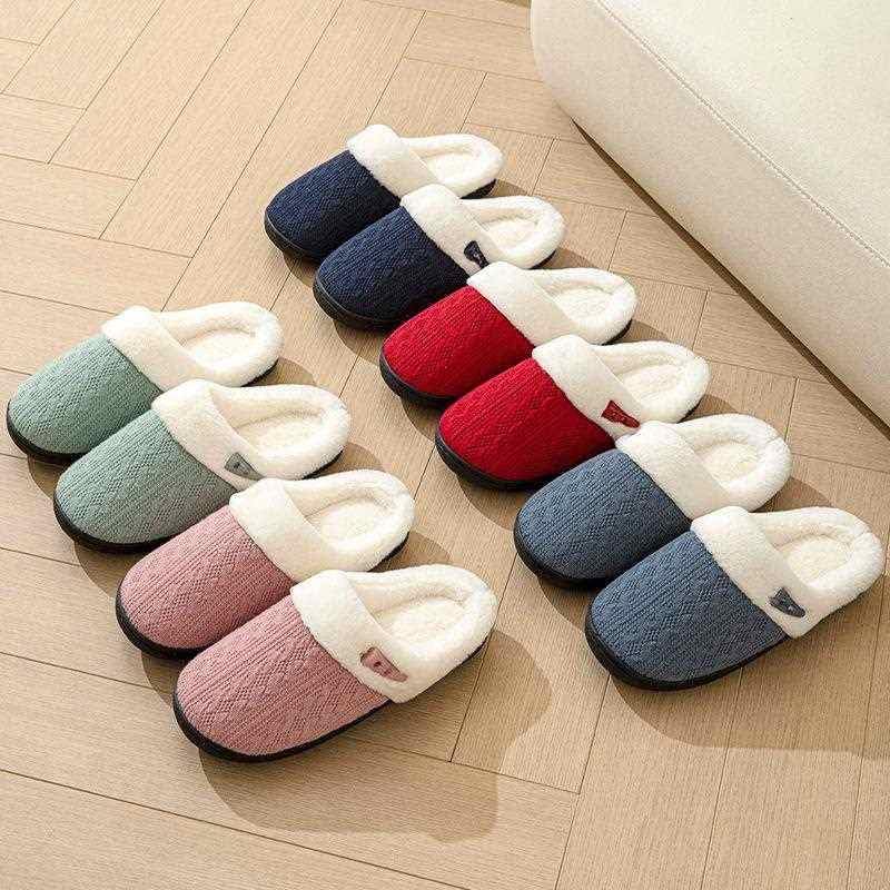 Image of DRUNKEN Slippers For Women Winter Sandals Casual Flats Home Footwear Man Girls Sliders Flip Flops Chappals Ladies Clogs Sleeper Slides Stylish Ortho Soft