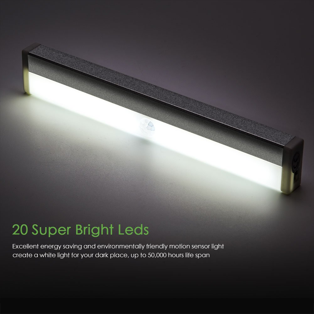 Luce LED Per Armadio Con Sensore Movimento - Lampada Magnetica Ricaricabile USB-C 3 Temperature Dimmerabile - Foto 4