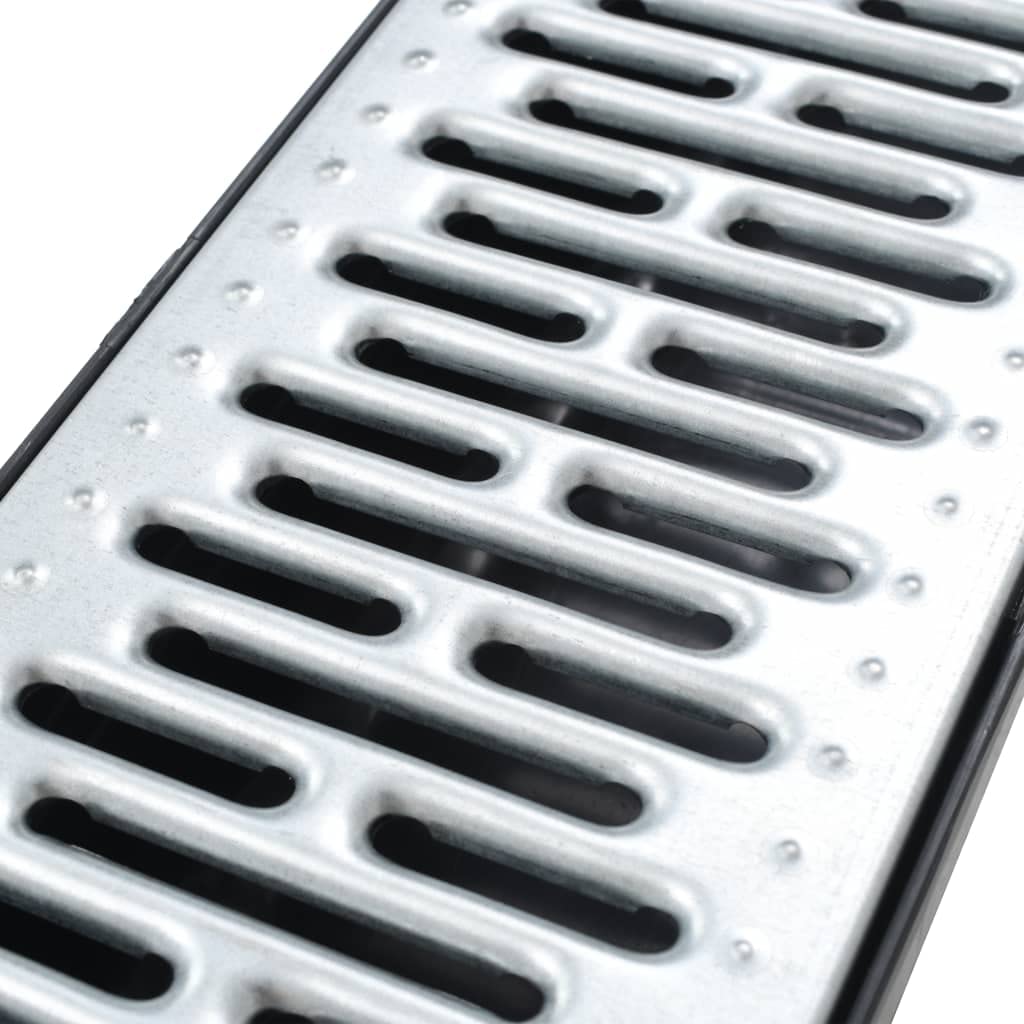 vidaXL Canalette di Drenaggio 6 pz Acciaio Zincato 6 m