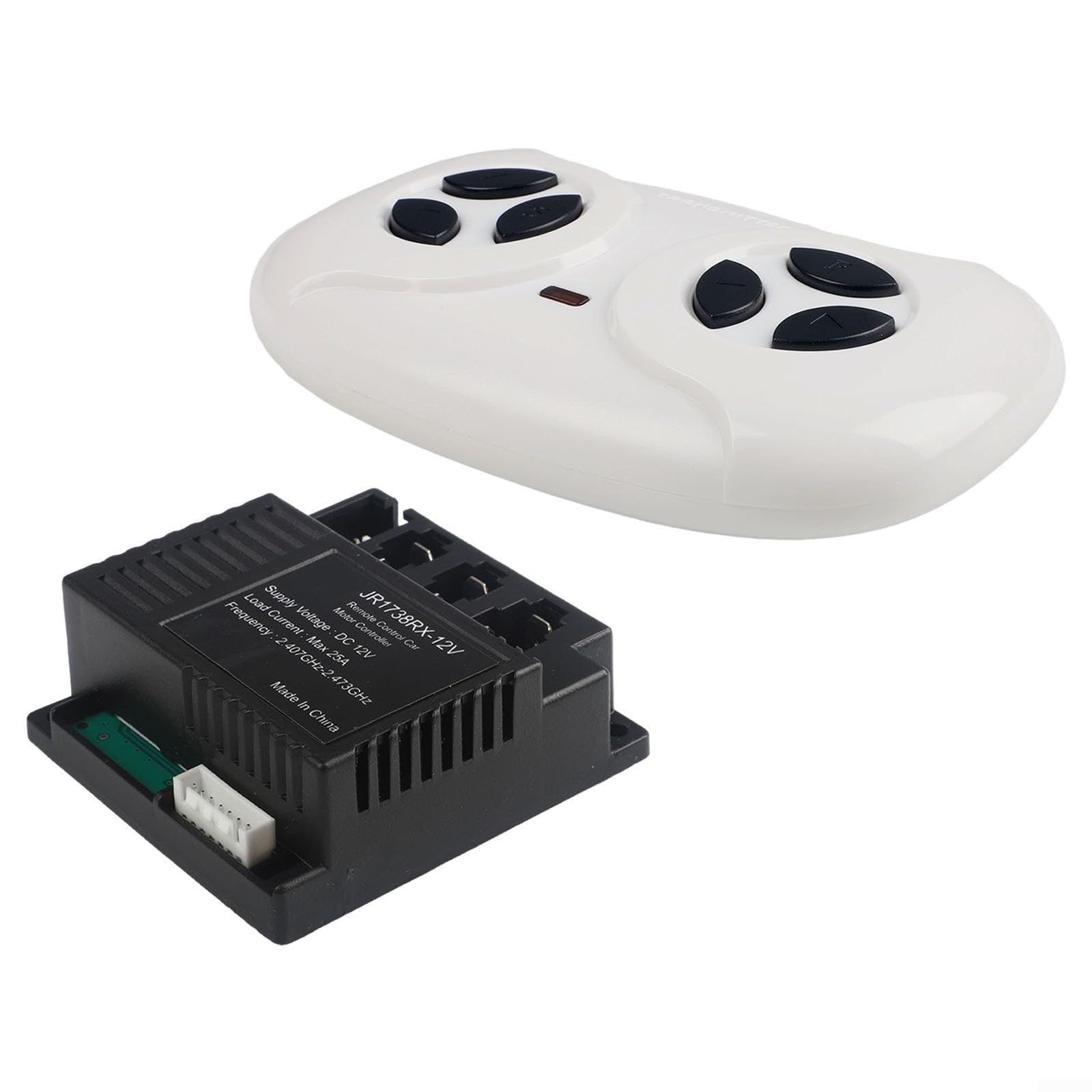 Electric Vehicle Remote Control Receiver JR1738RX 12V 2 4G for Kids Ride On Cars Compatible Replacement Part for Children's Electric Vehicles (full set)