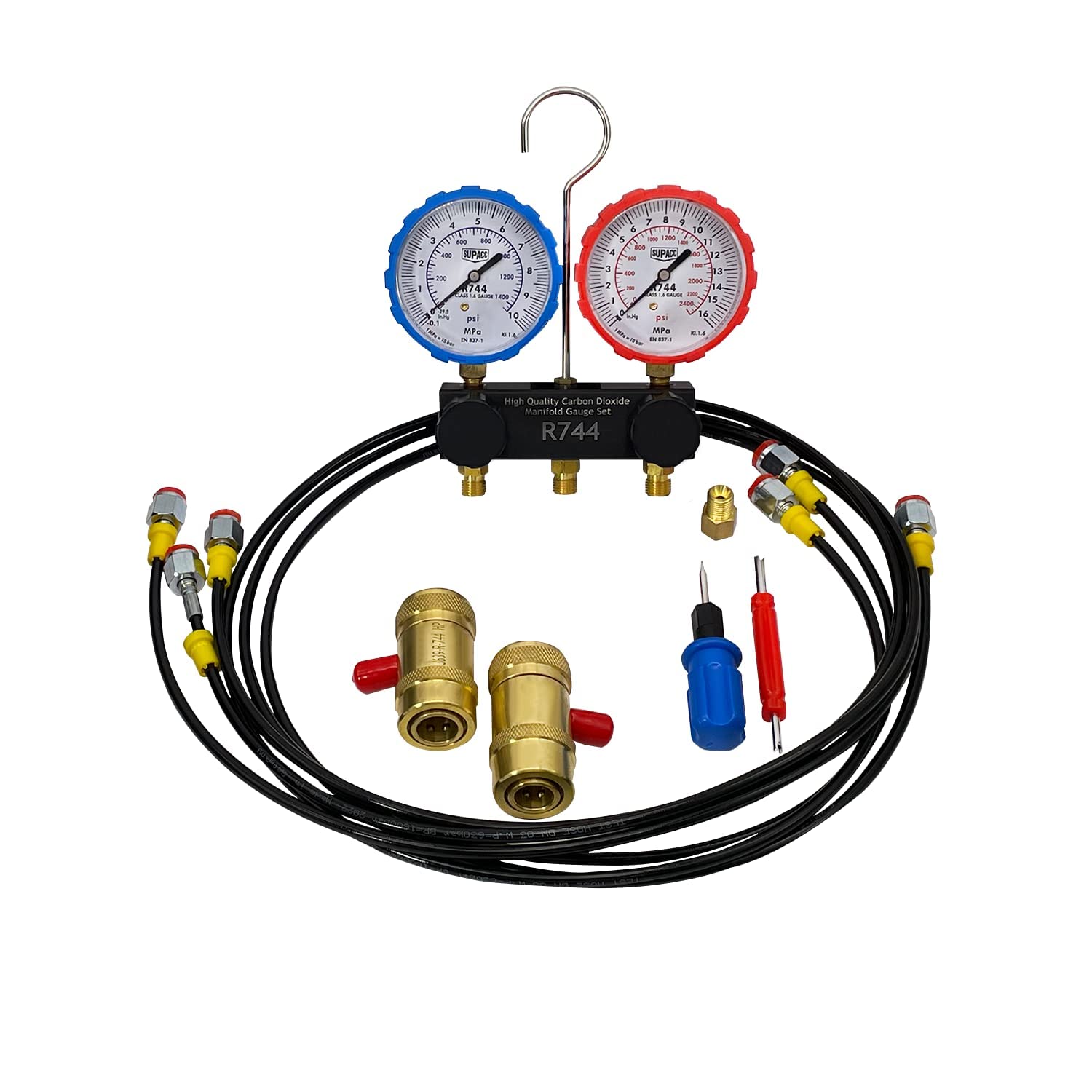 Amazon.co.jp: ZKTOOL A/C 診断マニホールド ゲージ セット (R744 用