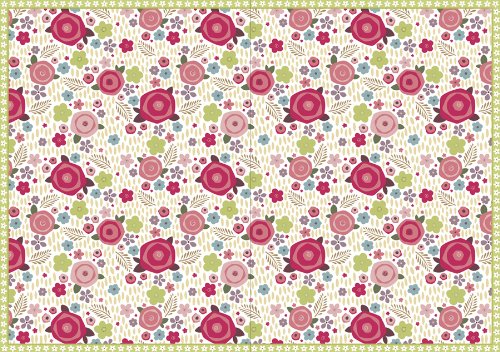Caspari Entertaining Rosie Assorted Blank Wallet Notecards, 8-Pack