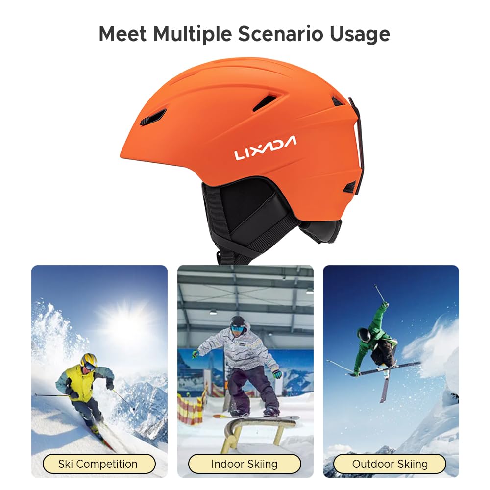 Casco da Sci Caldo Integrato Casco da Snowboard Leggero e Confortevole Regolabile