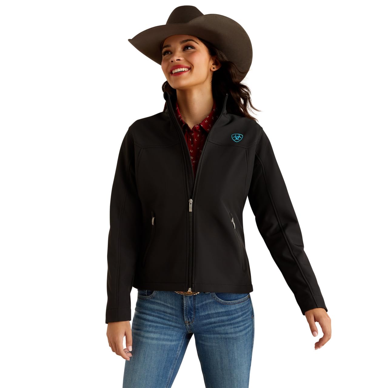 Ariat Women's New Team Softshell Jacket – Wind and Water Resistant Jacket