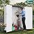 YITAHOME 59 Cuft Outdoor Tall Storage Shed, Waterproof Vertical Resin Shed for Garden, Garage, Patio, Lockable Tool Storage, No Shelves Included, Light Gray