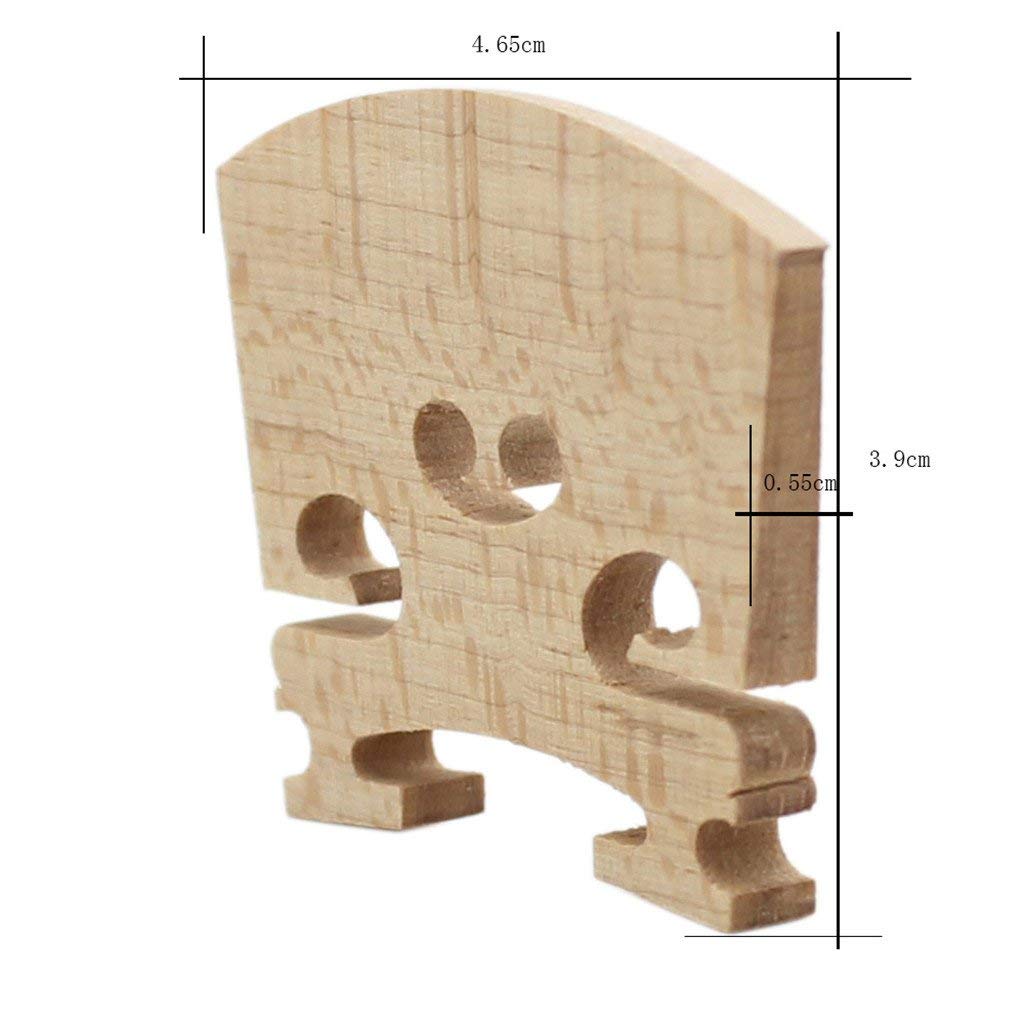Salablez® Durable Maple 3/4 Size Violin Bridge Musical Instrument Accessory for Violinst 1.83 Inch - Image 3 thumbnail