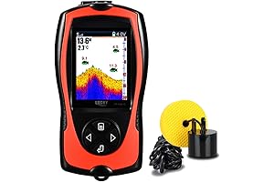 LUCKY Portable Fish Finder Handheld Kayak Fish Finders Wired Fish Depth Finder...