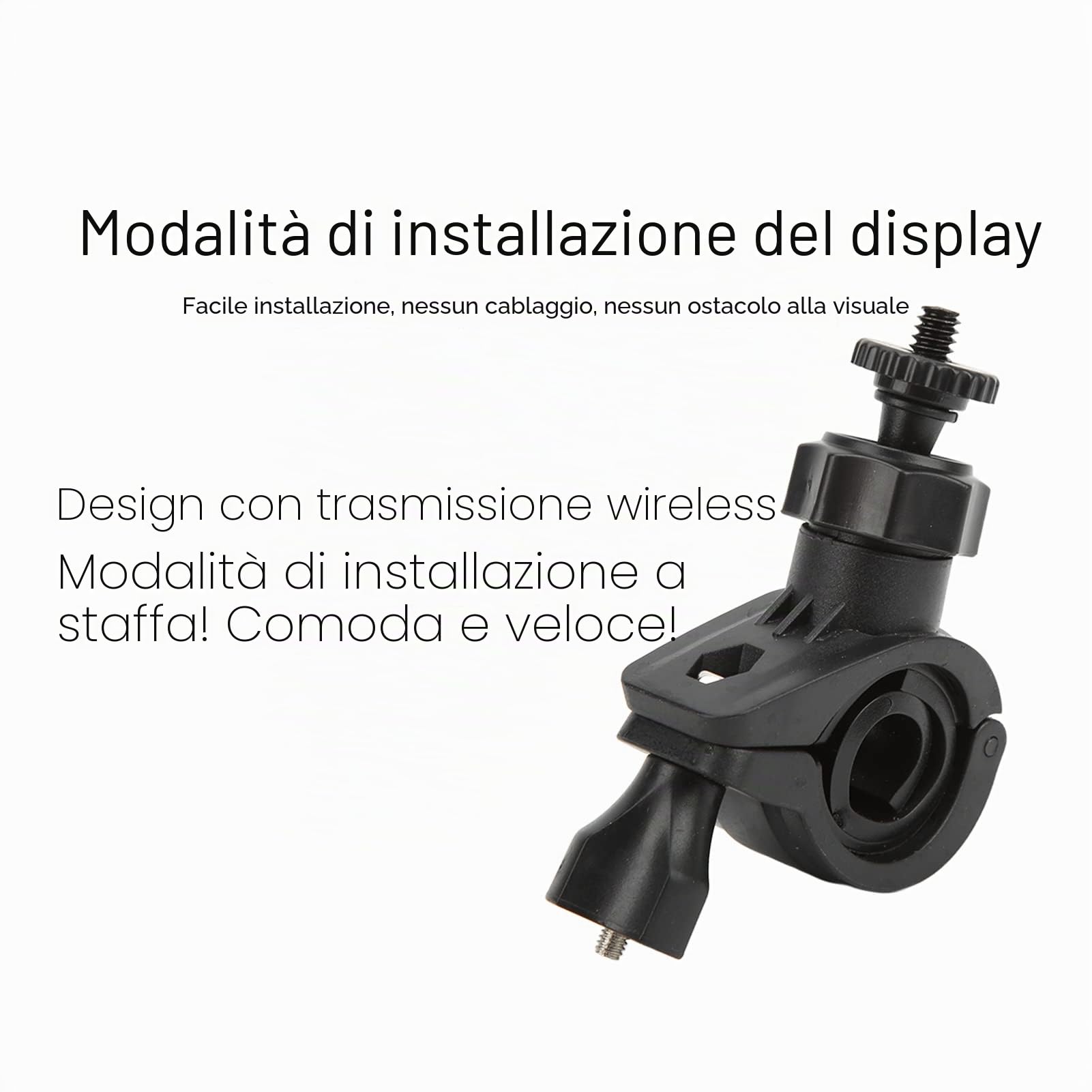 di controllo pressione pneumatici moto LCD IP67 impermeabile TPMS sicurezza guida 2 sensori ricarica USB