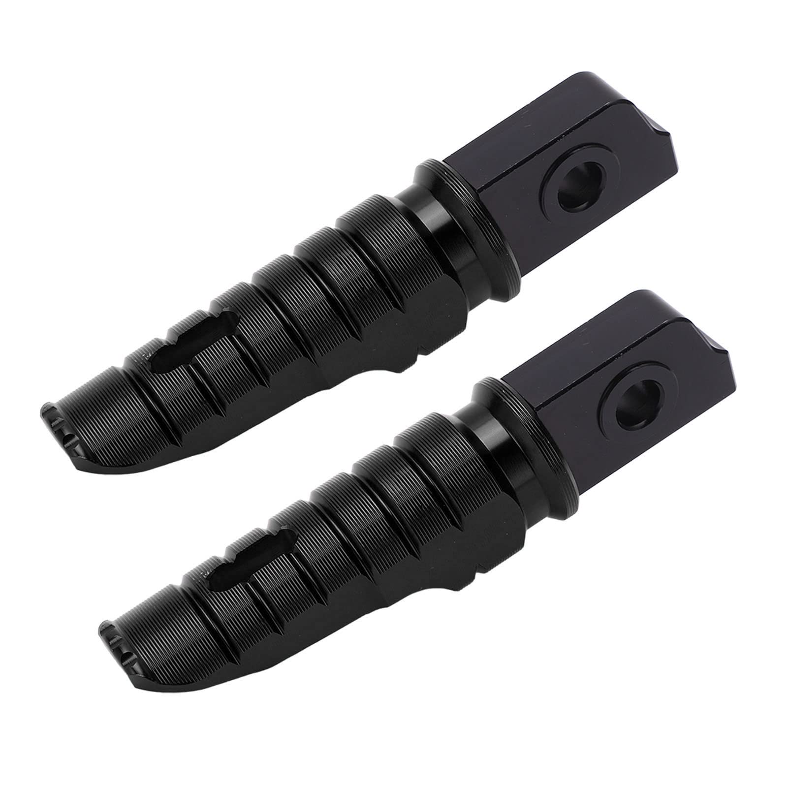 SWOQ Motorrad-Fußraste vorne, langlebiges Motorrad-Fußpedal, rostfreier Antioxidans-Ersatz für RS125 TUONO125 für Upgrade(Schwarz)