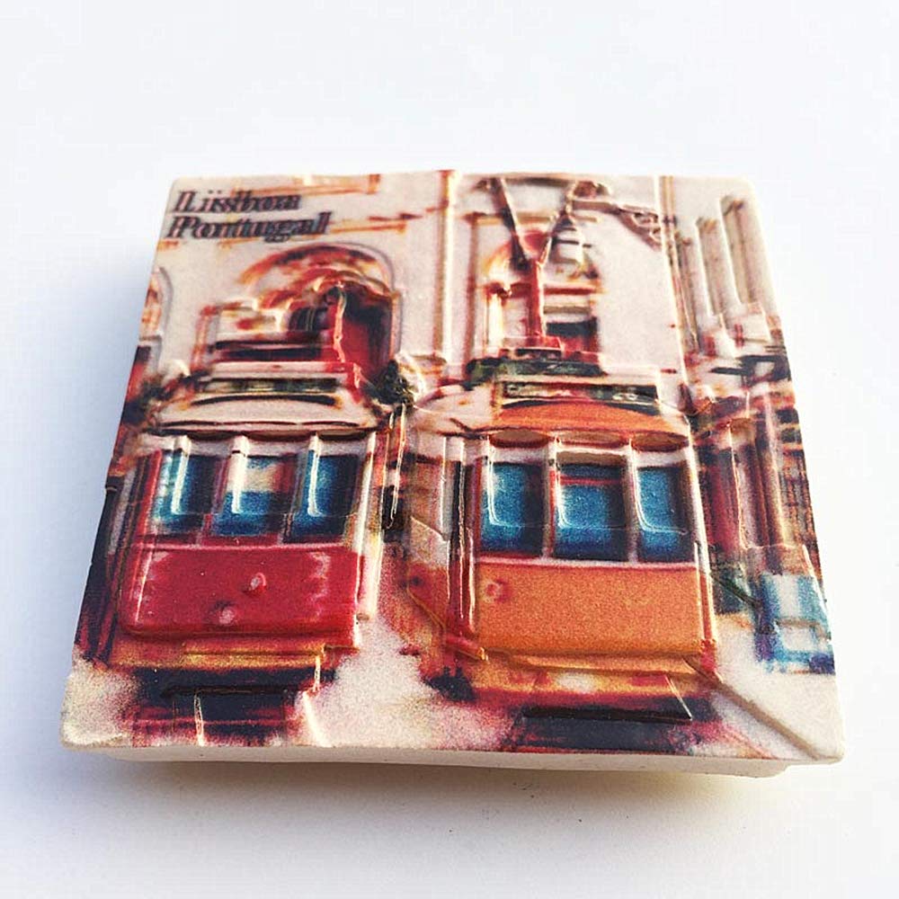 Lisbona Portogallo 3D Magnete Frigorifero Viaggio Souvenir Collezione Regalo Decorazione Casa e Cucina Adesivo Magnetico Frigorifero Lisbona Magnete