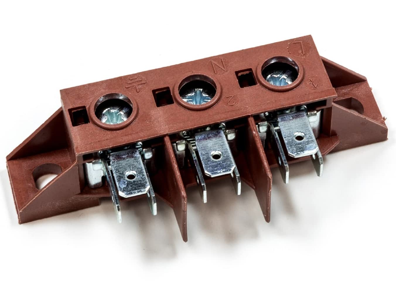 UNIVERSAL 3 POLE SCREW MOUNTED OVEN TERMINAL CONNECTOR BLOCK 40A/450V (4 PACK)