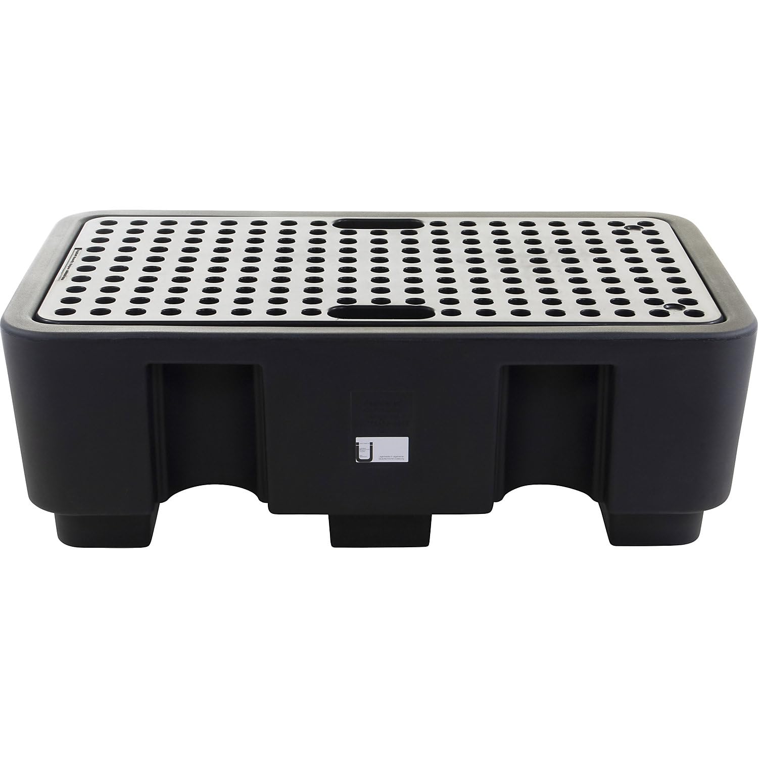 kaiserkraft | PE-Auffangwanne für 2 x 200-l-Fässer | Auffangvolumen 236 l | mit PE-Rost | LxBxH 750 x 1300 x 440 mm