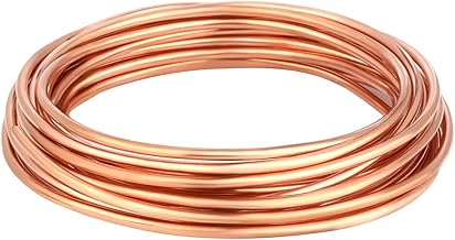 Copper Wire, Anti-Snail Copper Wire, Pure Copper Wire, Copper Wire for Electrocultural Gardening, DIY Jewelry Making (3mm, 5m)