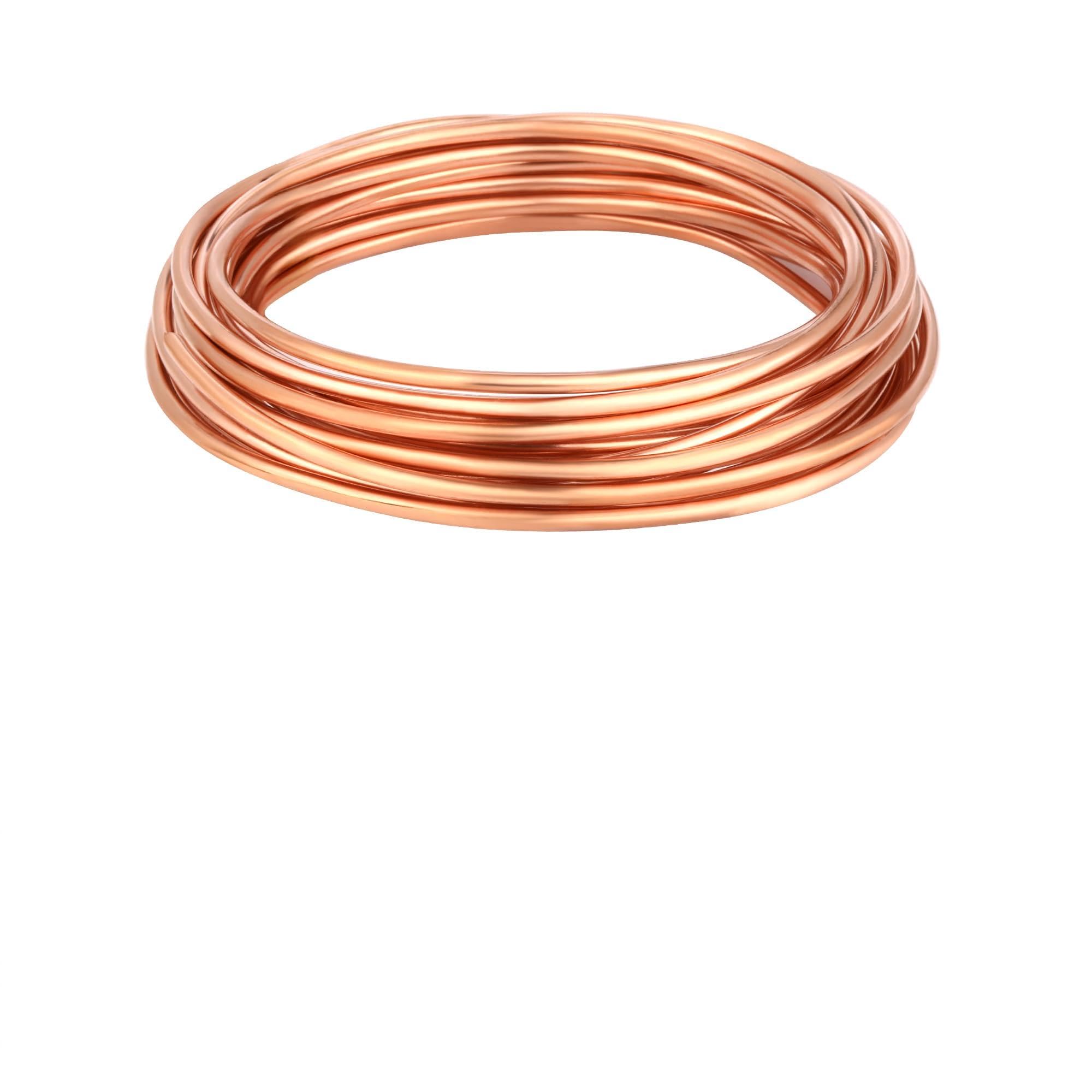 Kupferdraht,Kupferdraht Gegen Schnecken,Reiner Copper Wire,Electroculture Gardening,Diy Schmuckherstellung(3,0 mm，5Meter）