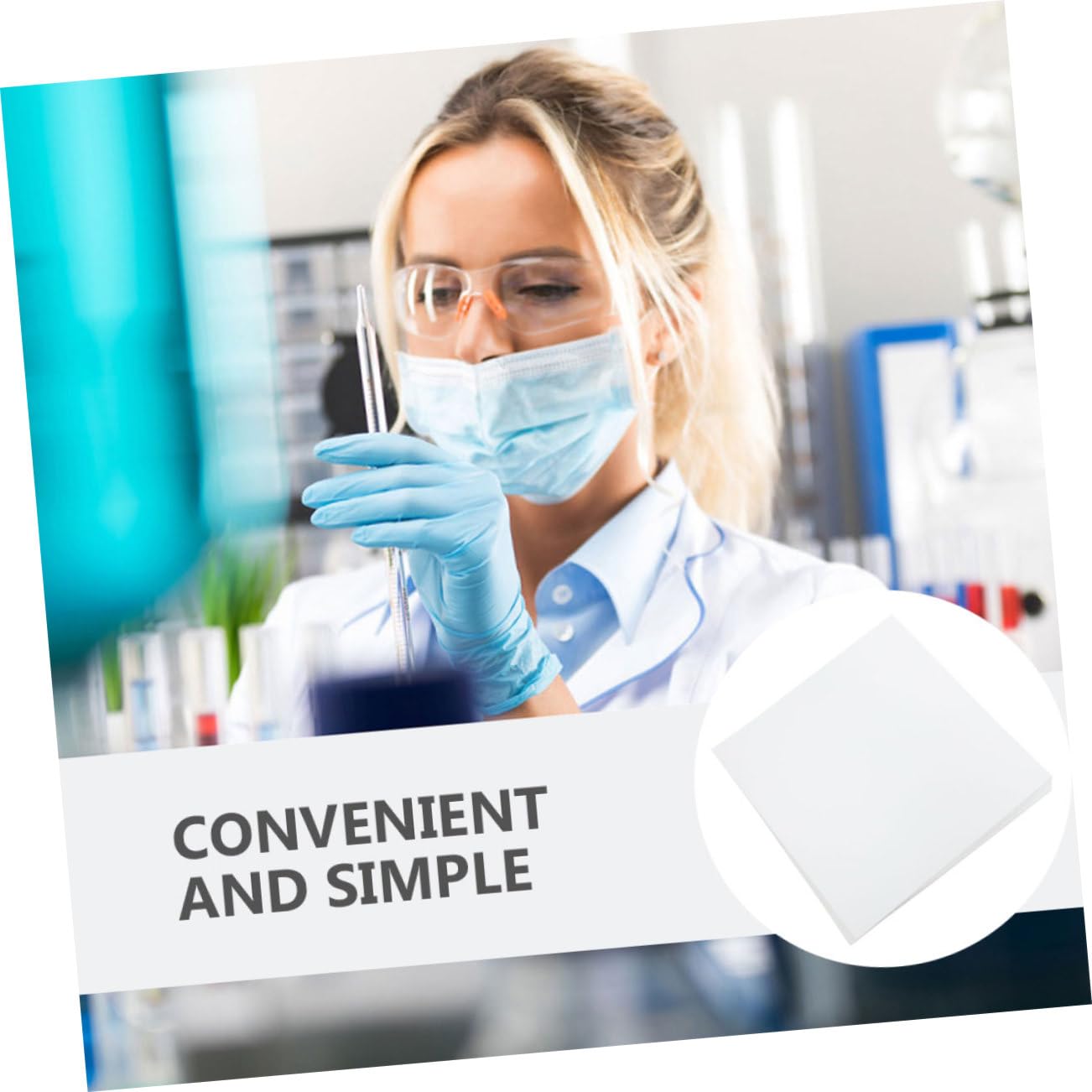 PLAFOPE 60 hojas de laboratorio consumibles papeles de laboratorio para absorber herramientas de filtro cualitativas papeles de filtro cuadrados de calidad para experimentos de laboratorio absorbentes
