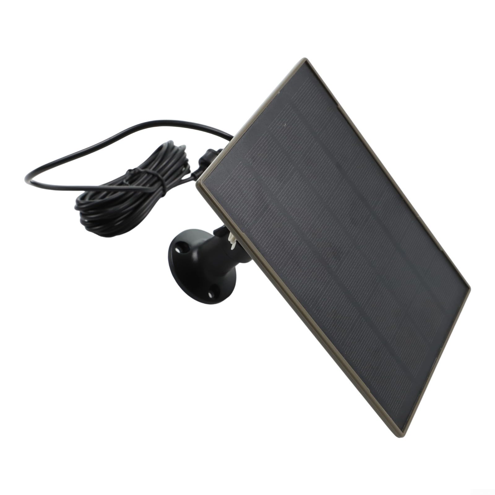 Pannello Solare con Batteria al Litio da 6000 mAh, Modulo Pannello Solare in Polisilicio da 3W 5V, Impermeabile IP66, Pannello Solare per Telecamera di Sicurezza da Caccia per Esterni
