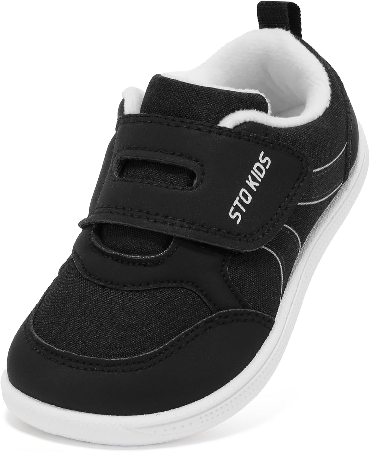 Toddler Wide Toe Box Barefoot Shoes Boys Girls Sneakers Kids Tennis Shoes Preschool Non Slip Lightweight Comfortable First Walking Shoes Running Outdoor Activities