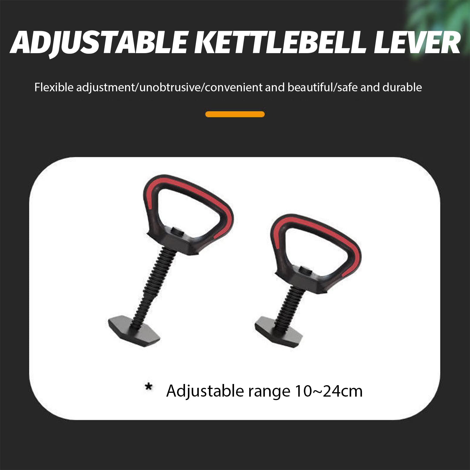 Poignée D'haltère Multifonction - équipement Muscu - Kettlebell - Rouge/noir